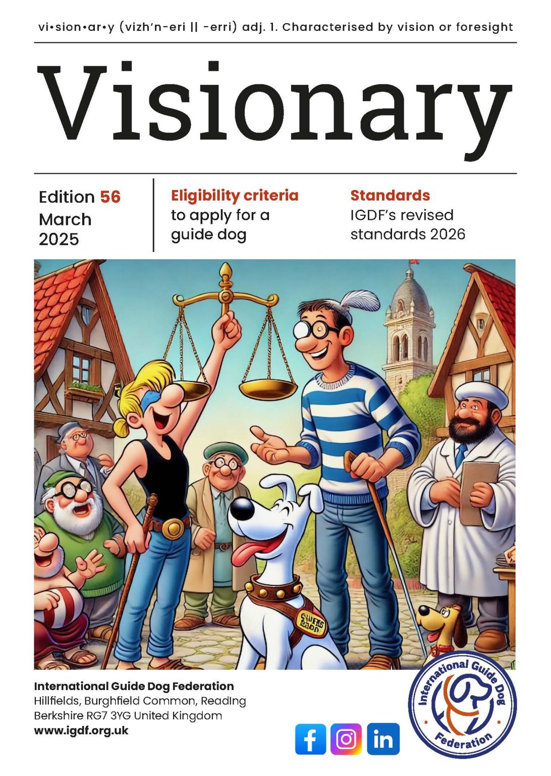 Cover Page of Visionary Magazine, March 2025